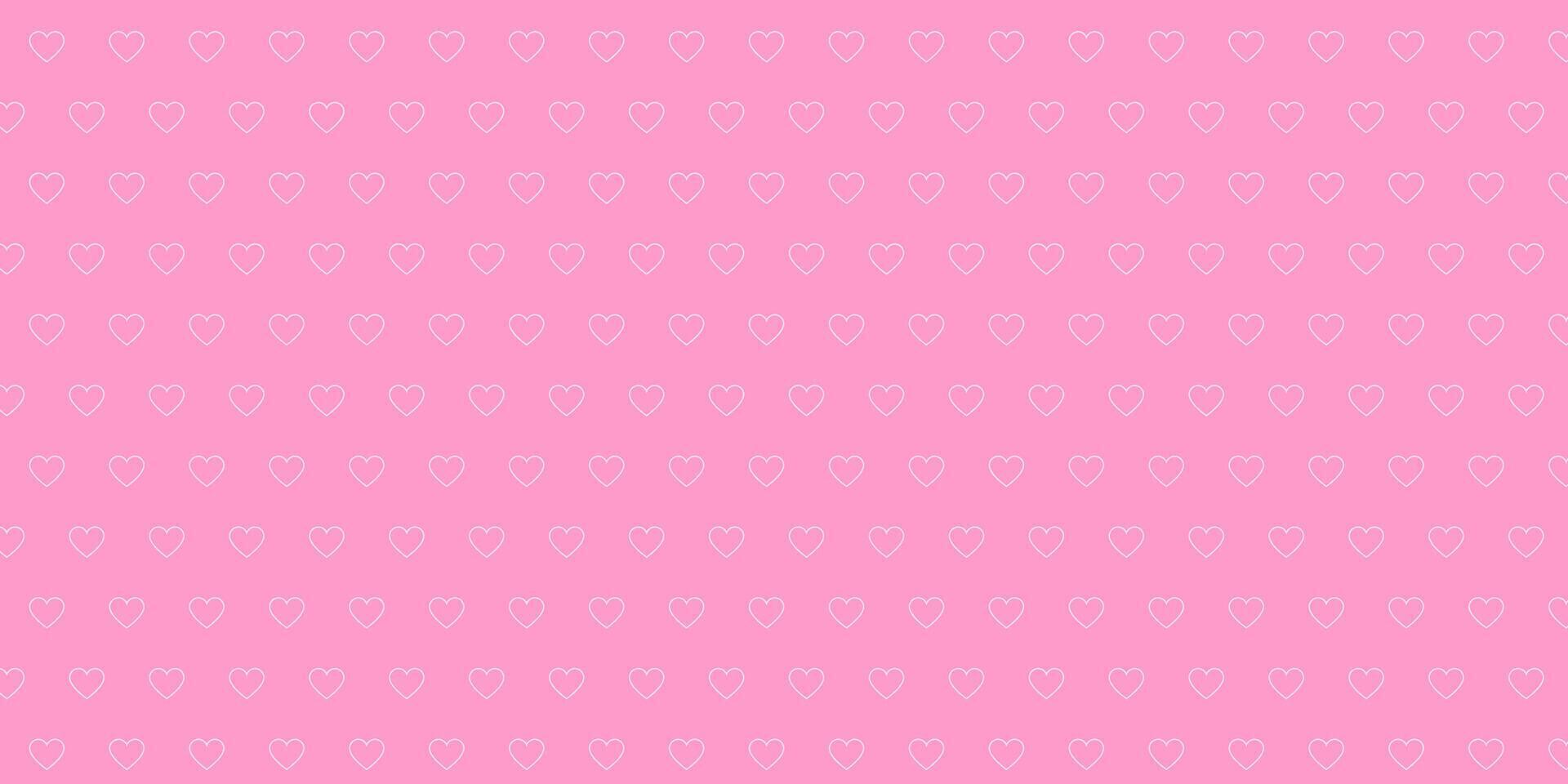 a pink background with hearts on it vector