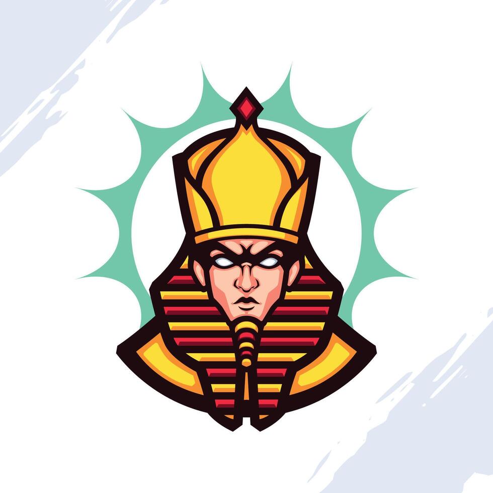 The King of Egypt Mascot Logo Template vector