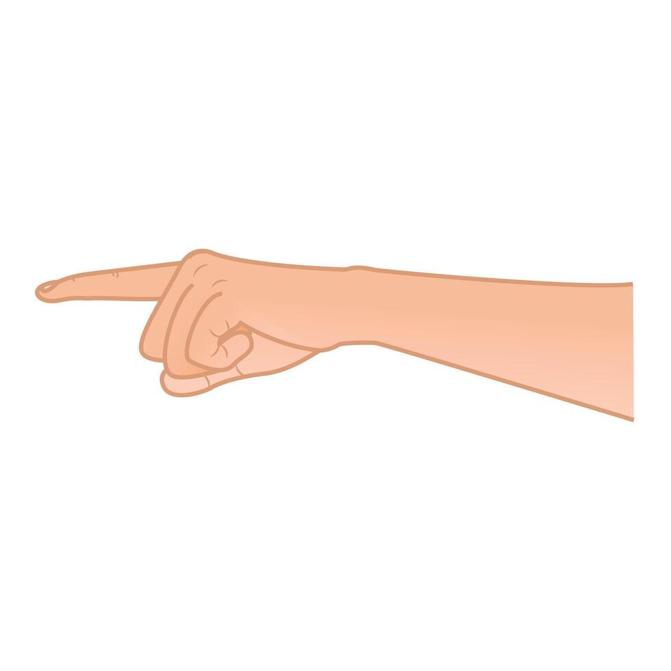 hand pointing to something illustration vector