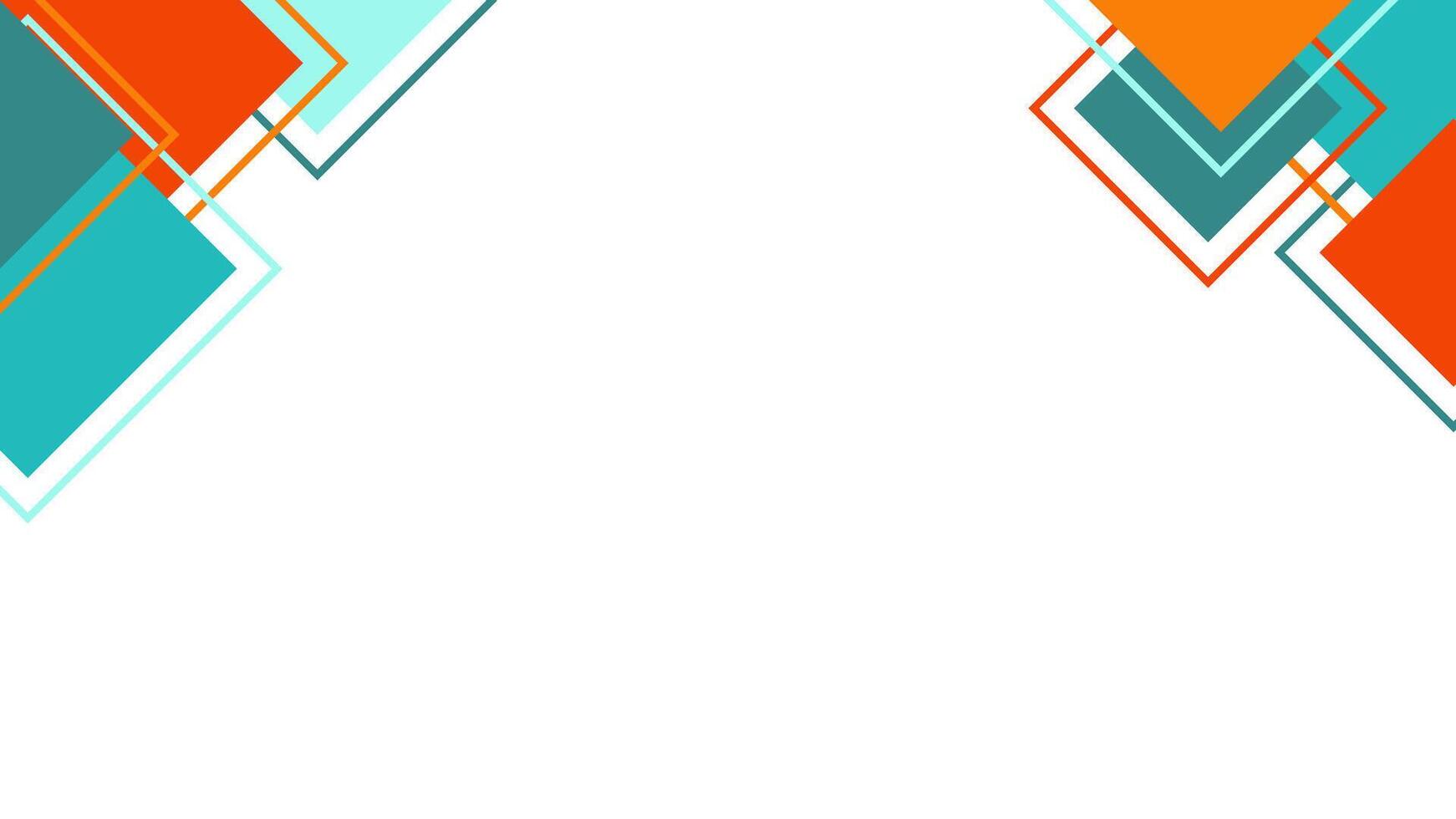 Abstract color background with square corner theme, suitable for presentation or wrapping paper vector