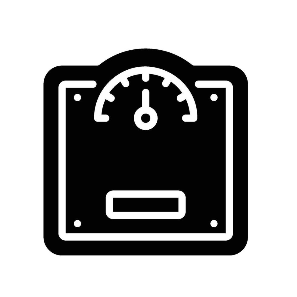 scales Glyph Icon White Background vector