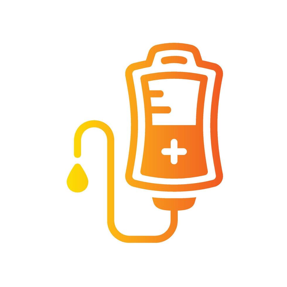 infuse Flat Gradient Icon White Background vector