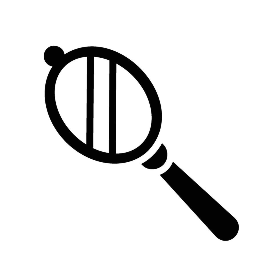hand mirror Glyph Icon White Background vector