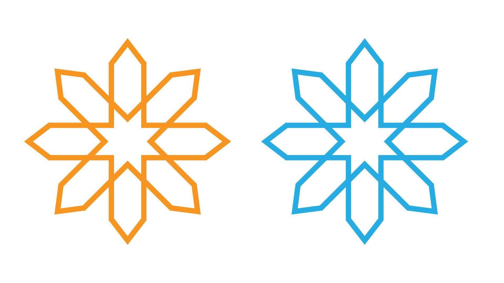 Islamic square ornaments, Islamic square ornaments vector