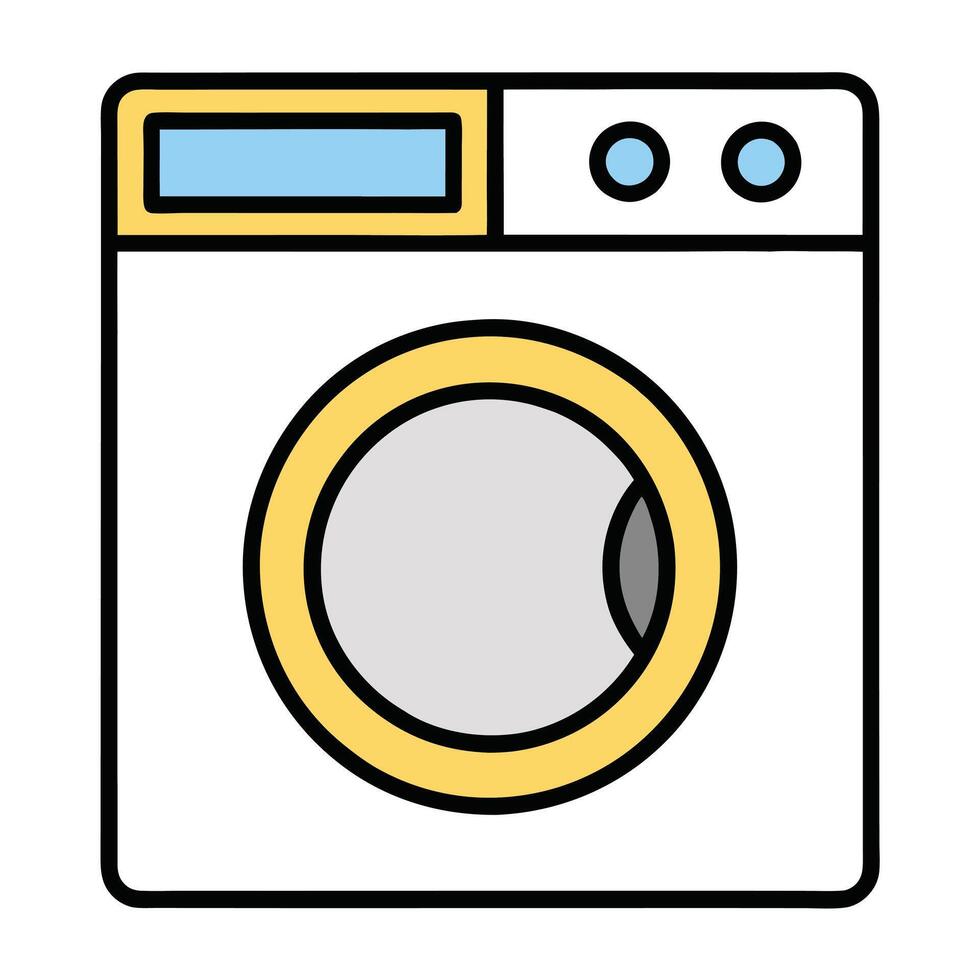 Smooth Layer Washing Machine Art vector