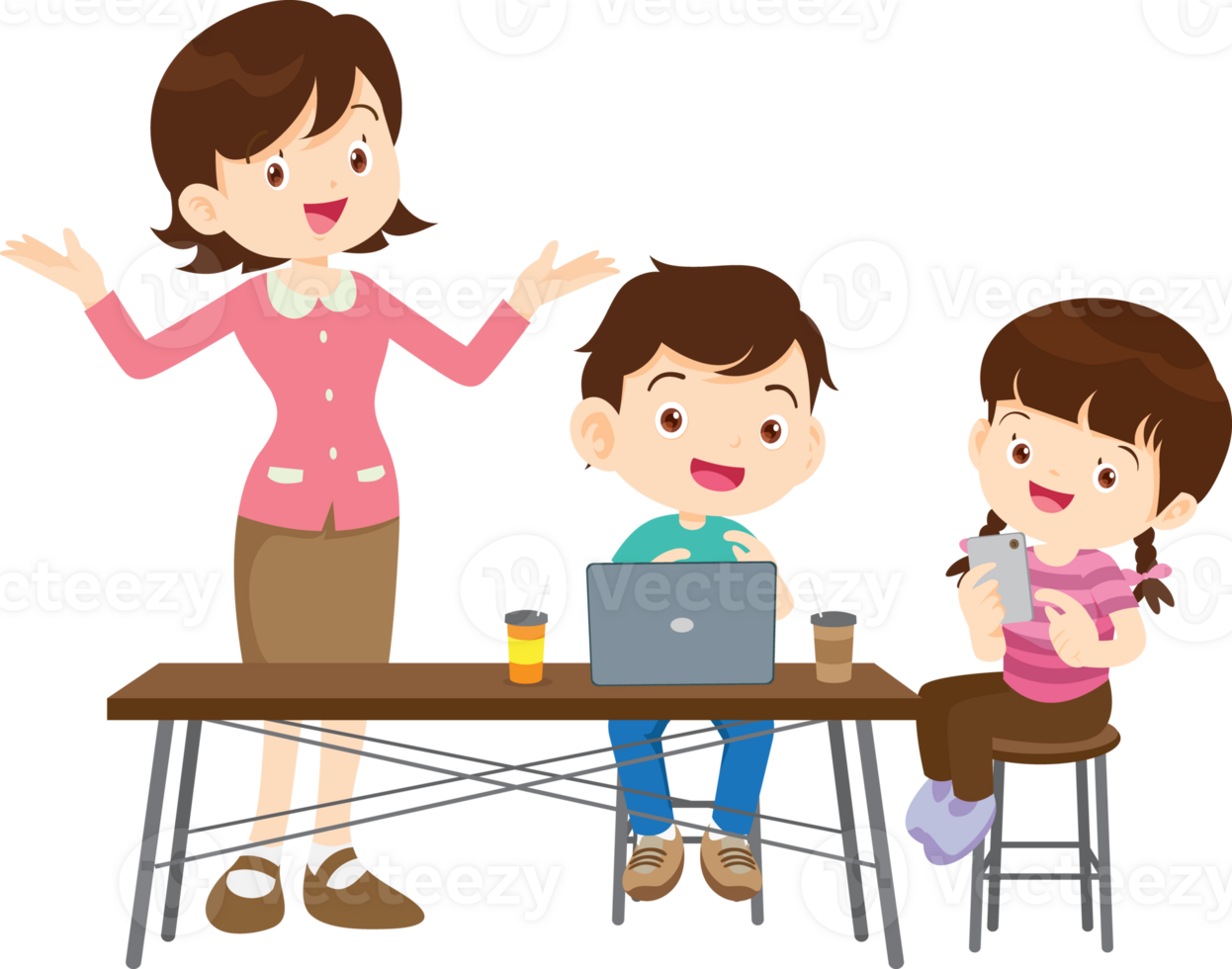 teacher integrates fun into learning with digital tools png