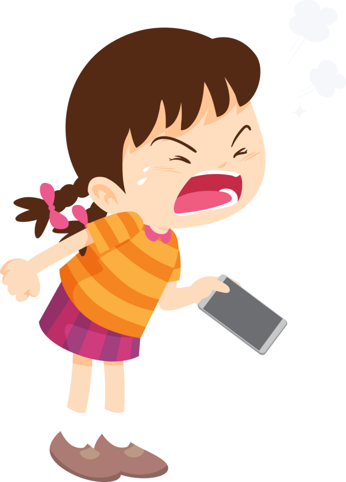 girl struggling with emotions after being cyber bullied on social media png