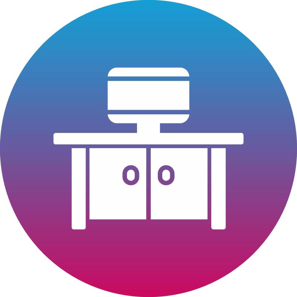 Tv Table Icon Design Symbol vector