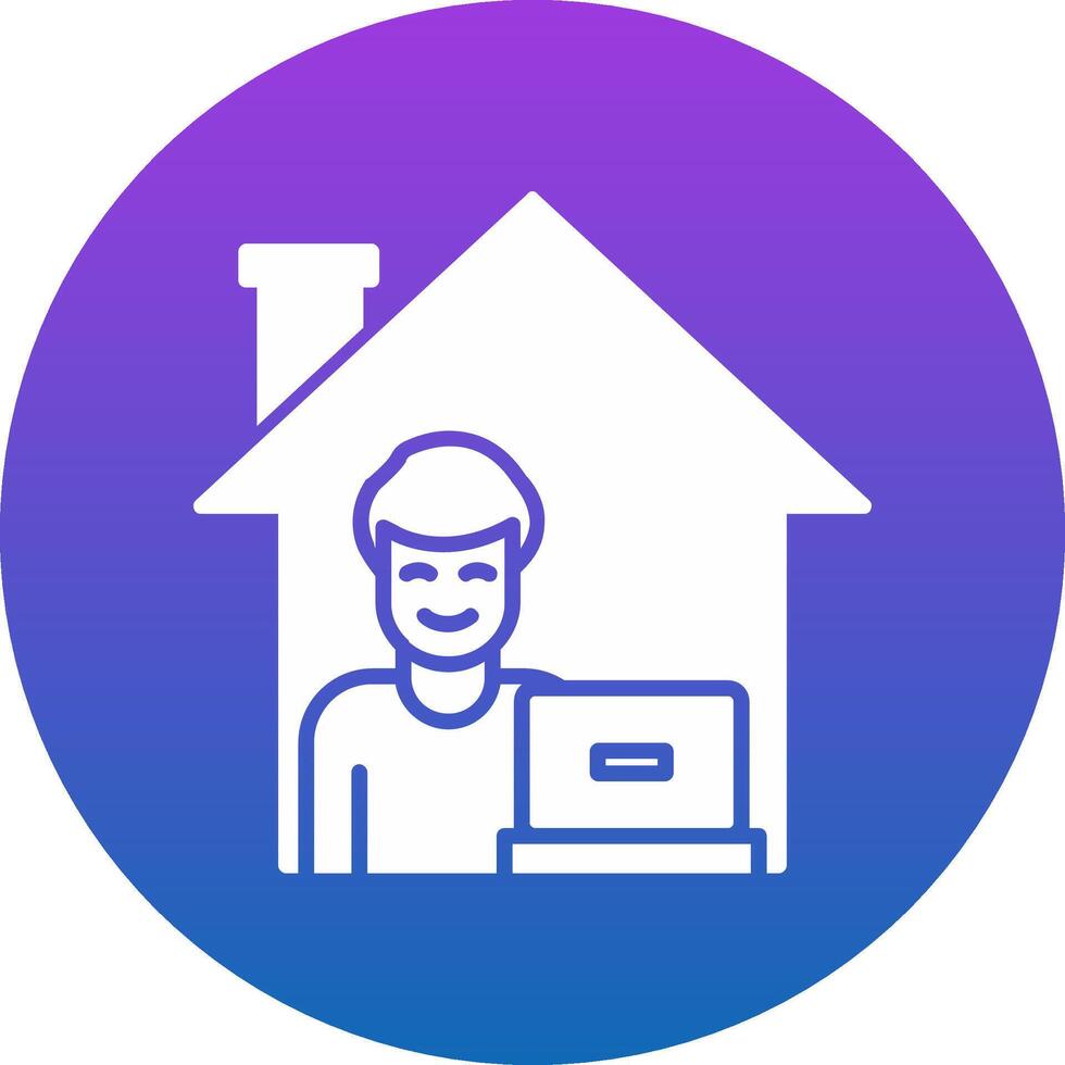 Work From Home Icon Design Symbol vector