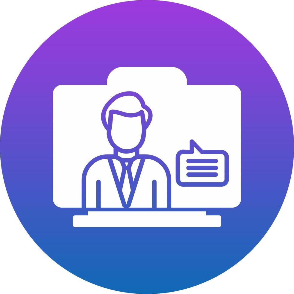 Virtual Assistant Icon Design Symbol vector