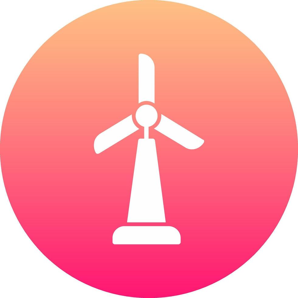 Wind Turbine Icon Design Symbol vector