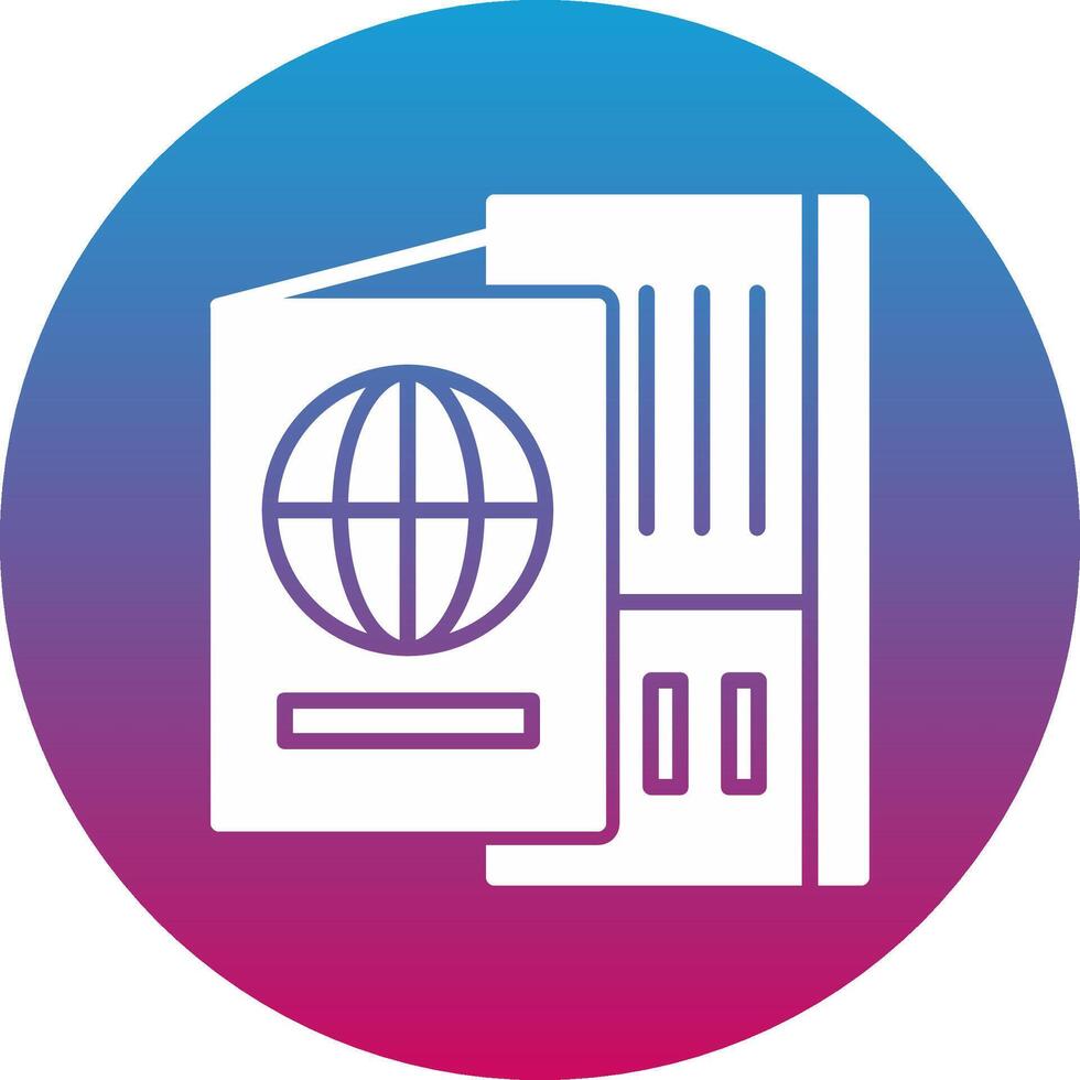 Passport Icon Design Symbol vector