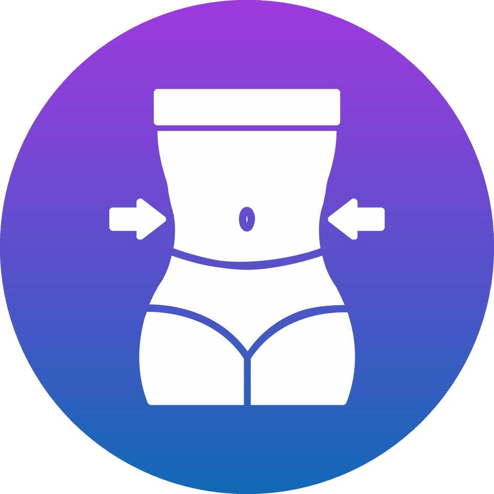 Waist Icon Design Symbol vector