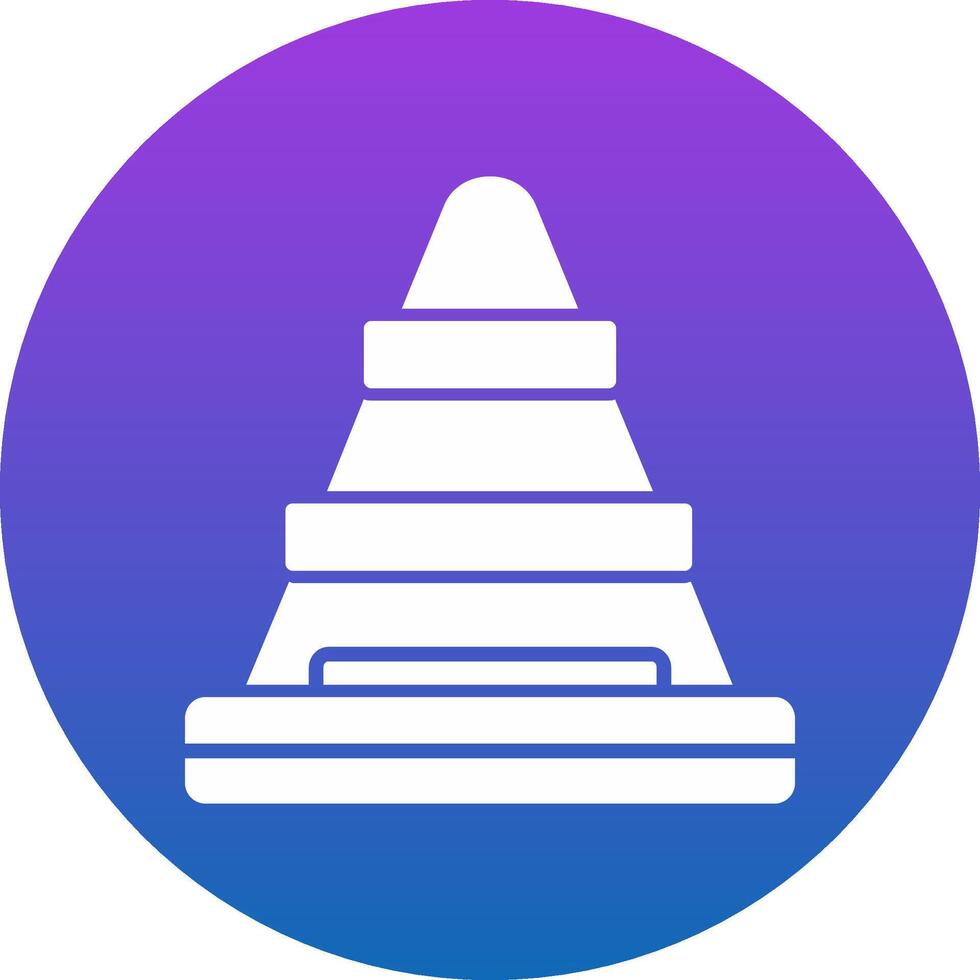 Traffic Cone Icon Design Symbol vector