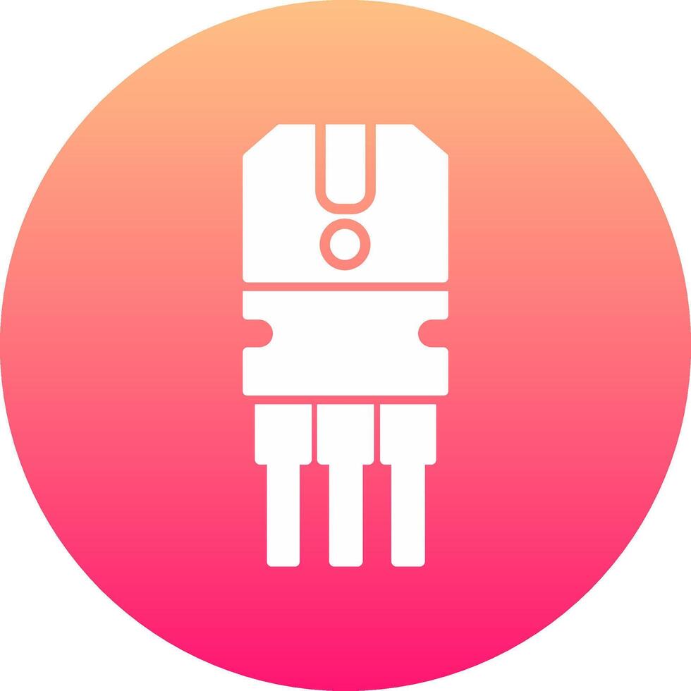 Transistor Icon Design Symbol vector