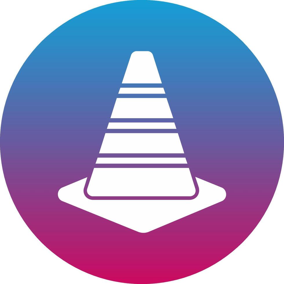 Traffic Cone Icon Design Symbol vector
