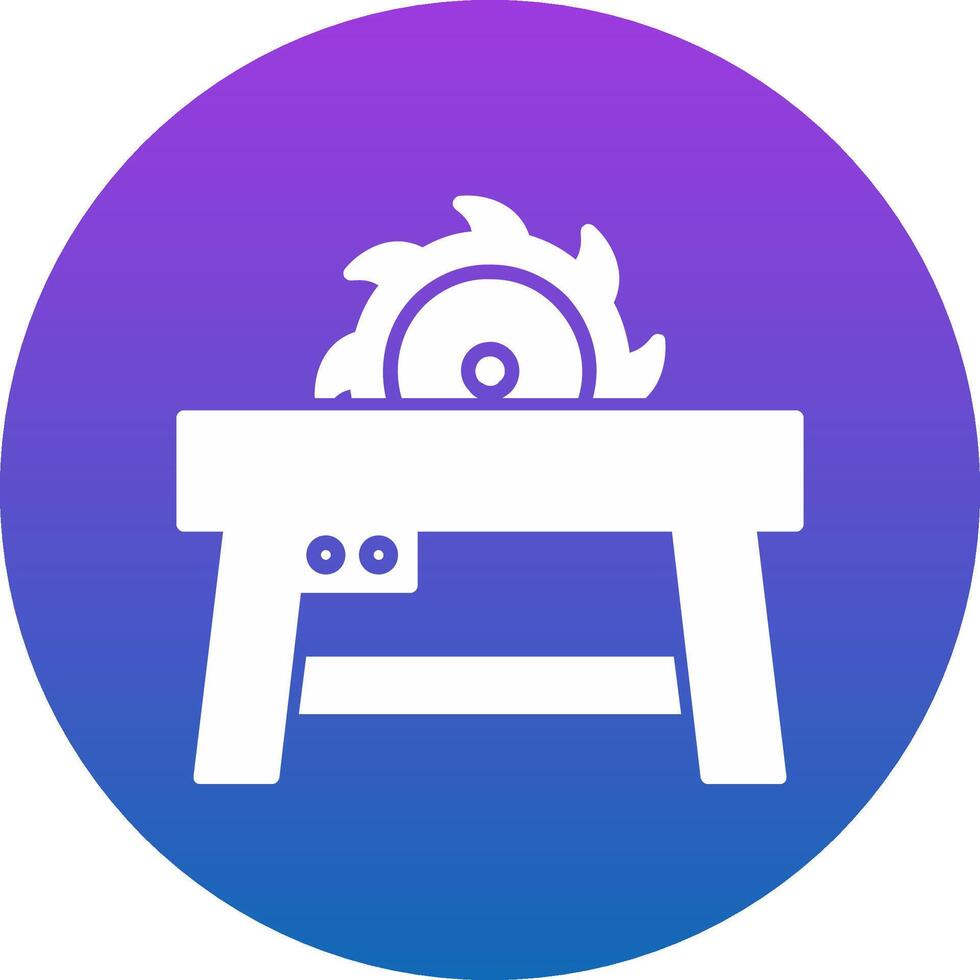 Table Saw Icon Design Symbol vector