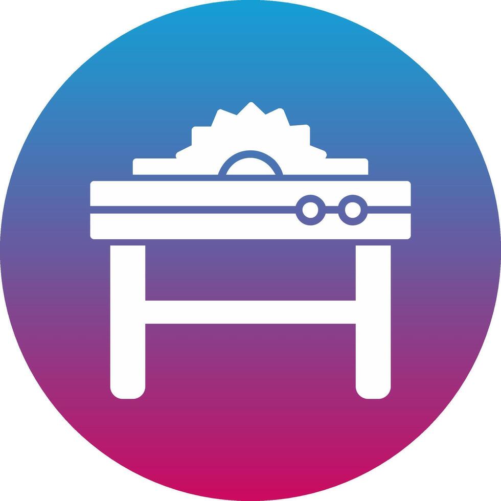Table Saw Icon Design Symbol vector