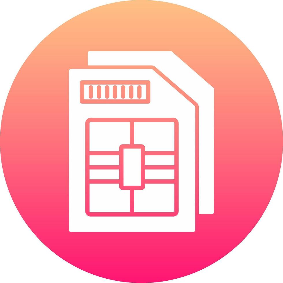 Sim Card Icon Design Symbol vector