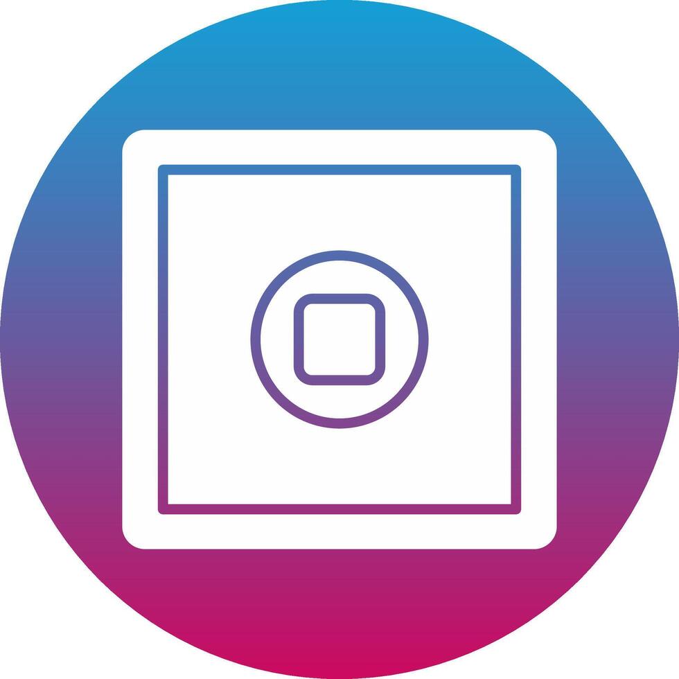 Stop Button Icon Design Symbol vector