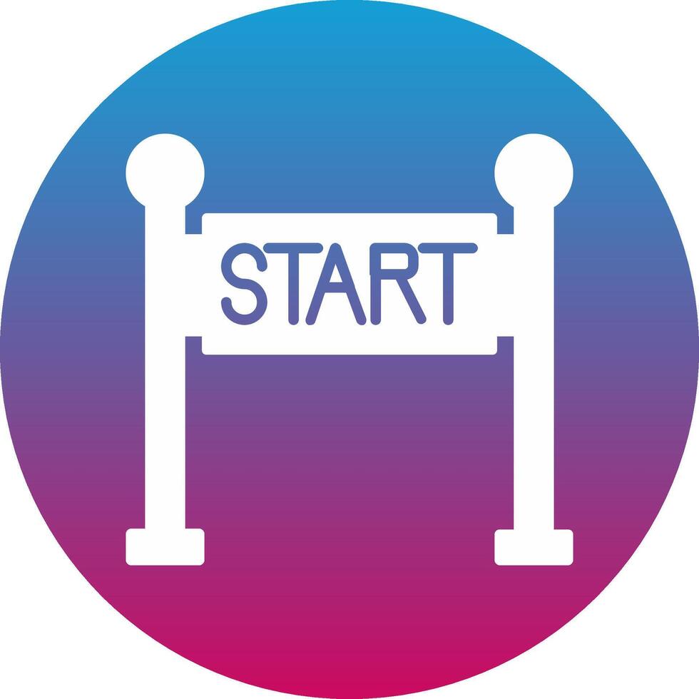 Start Line Icon Design Symbol vector
