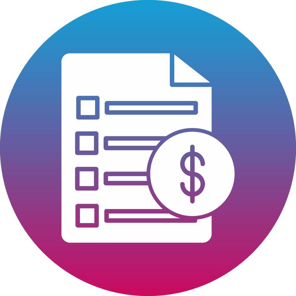 Invoice Icon Design Symbol vector