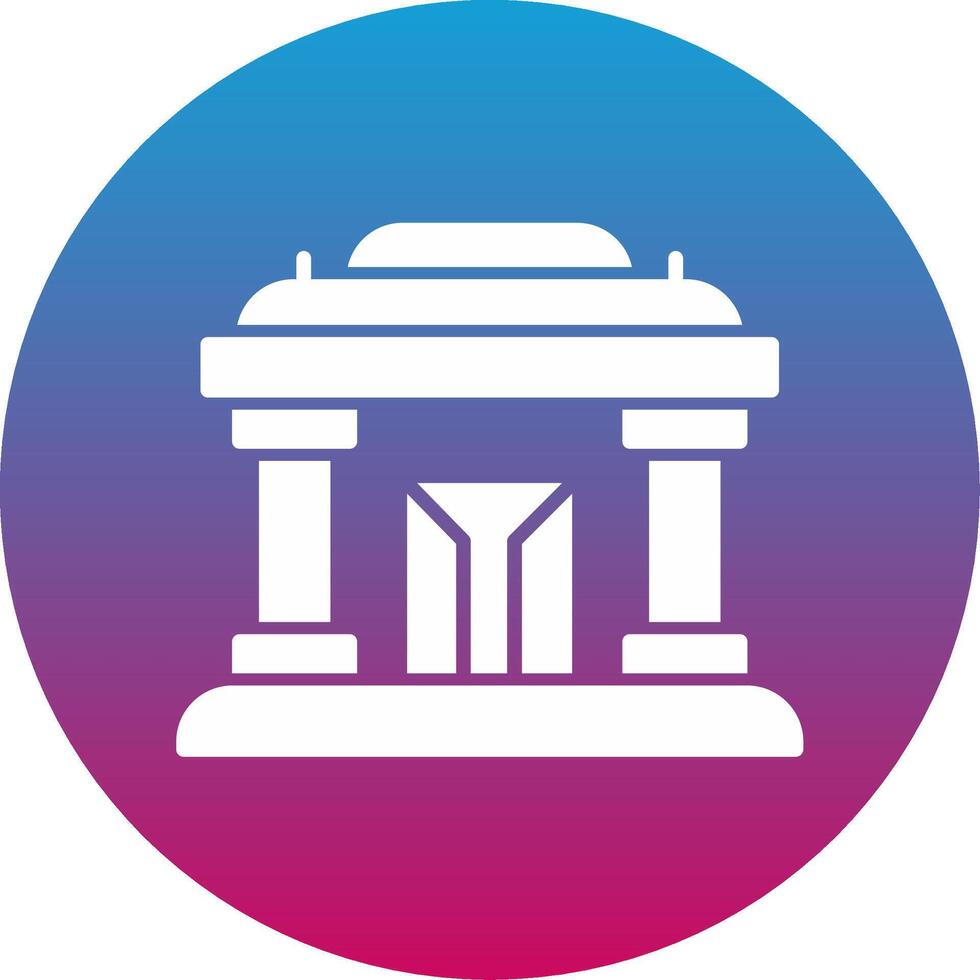 Museum Icon Design Symbol vector