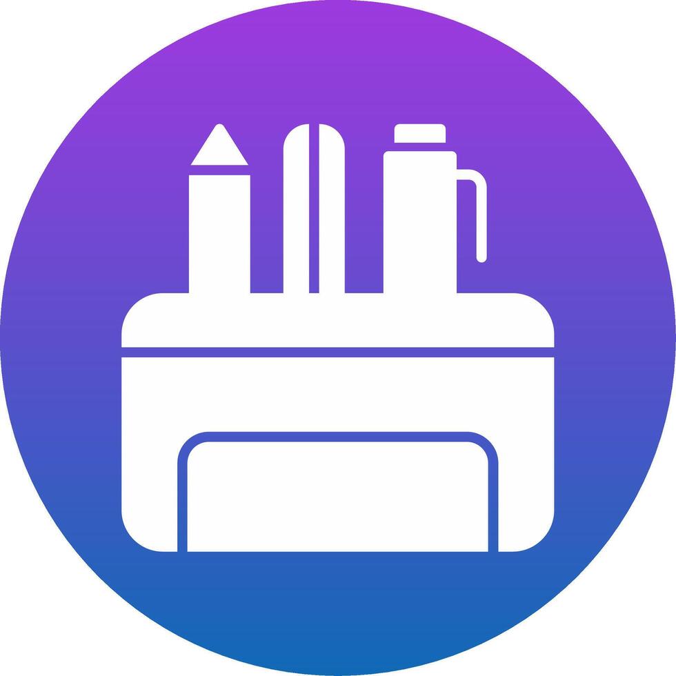 Pencil Case Icon Design Symbol vector