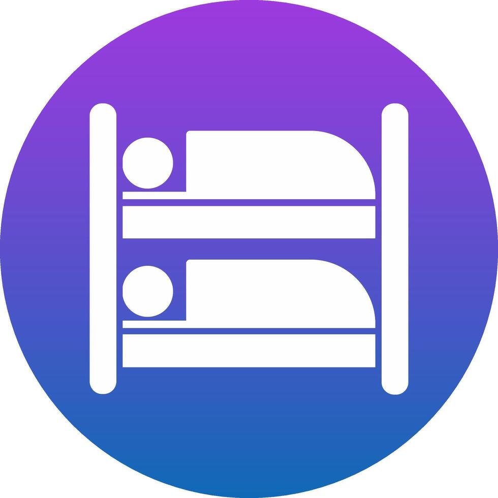Bunk Bed Icon Design Symbol vector