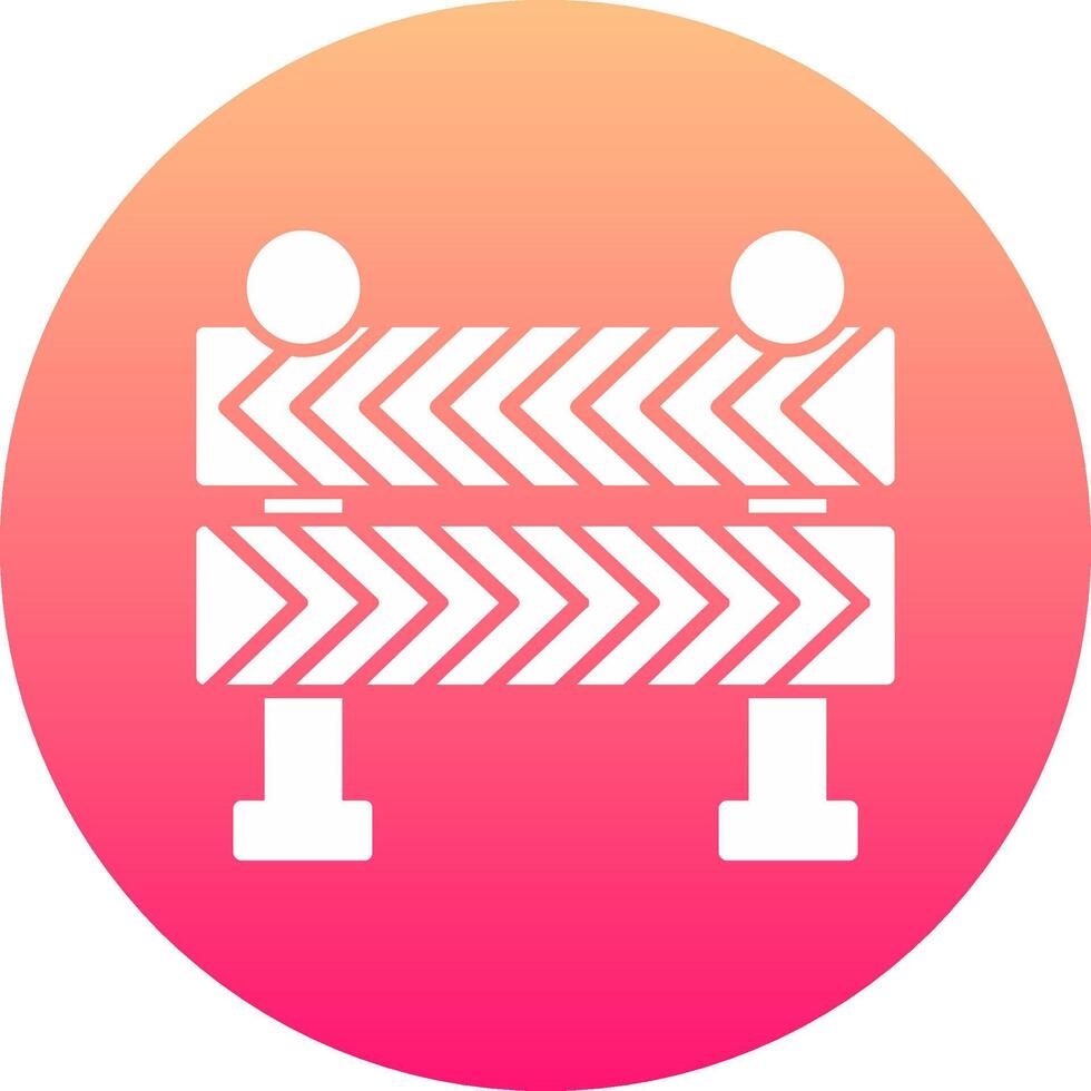 Road Barrier Icon Design Symbol vector