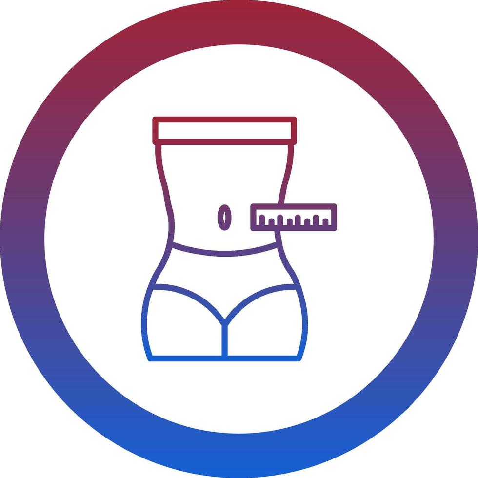 Waist Icon Design Symbol vector