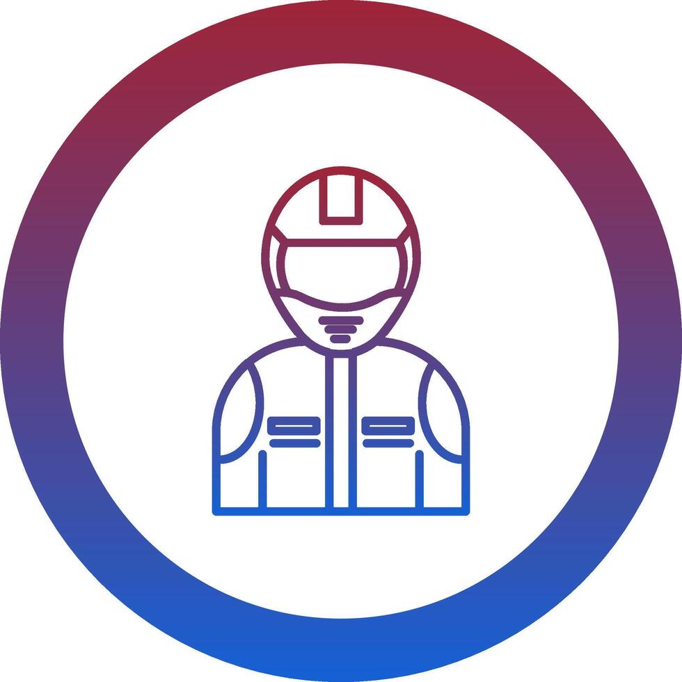Racer Icon Design Symbol vector