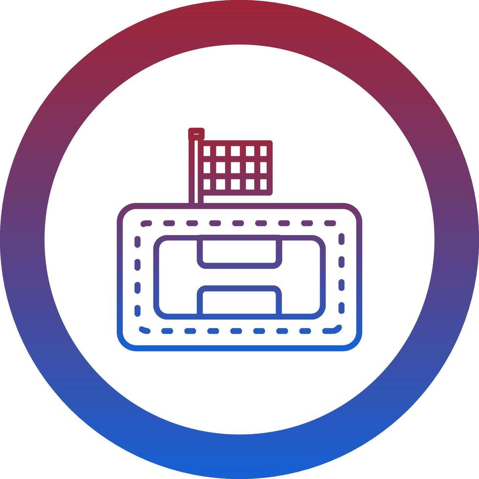 Race Track Icon Design Symbol vector