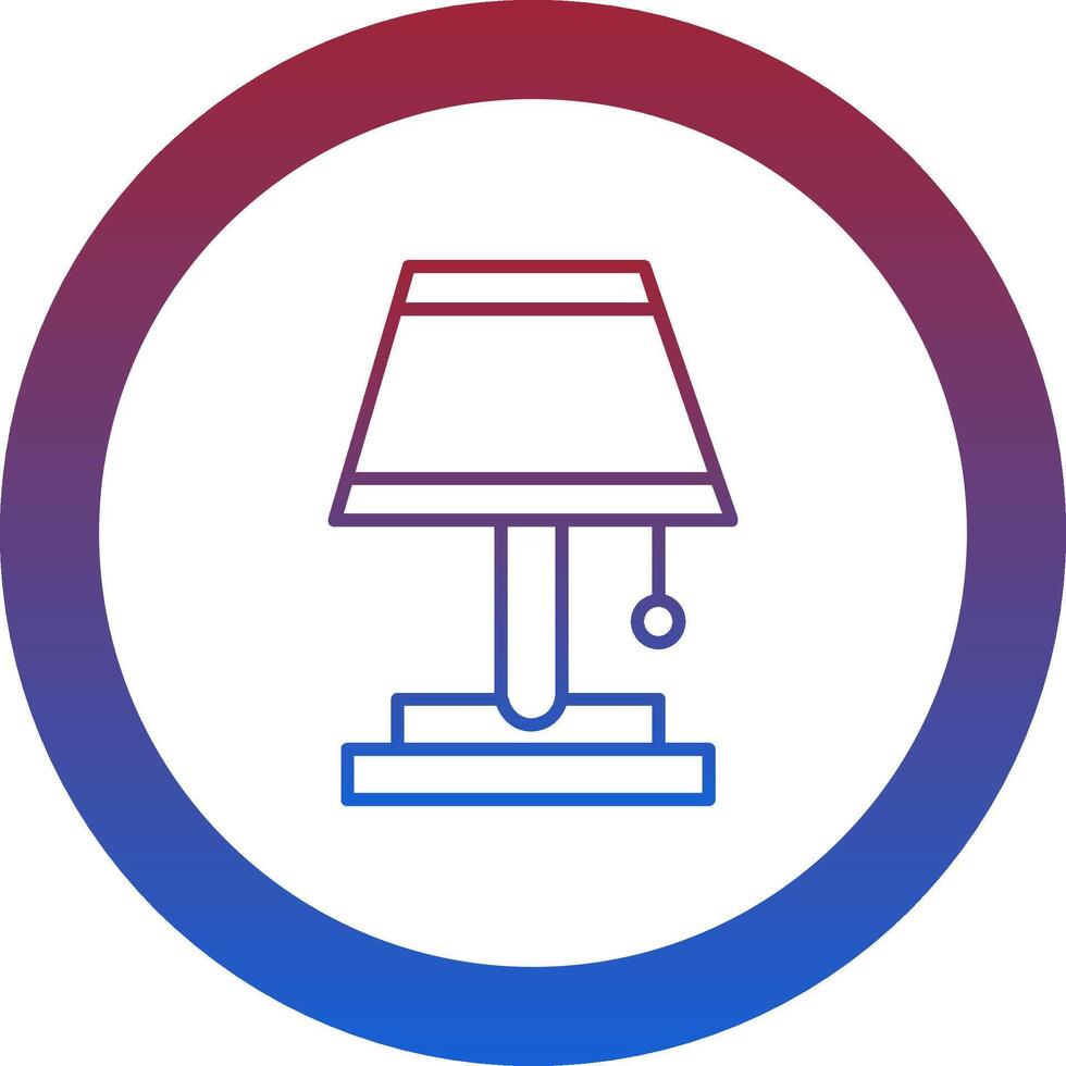 Table Lamp Icon Design Symbol vector