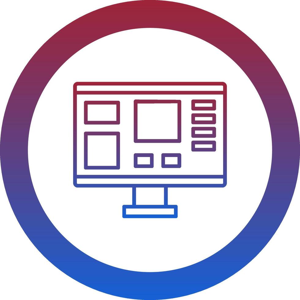 Mood Board Icon Design Symbol vector