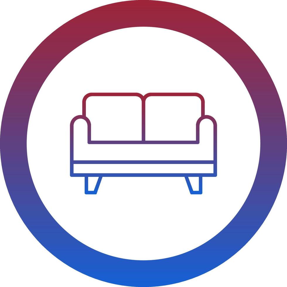 Sofa Bed Icon Design Symbol vector