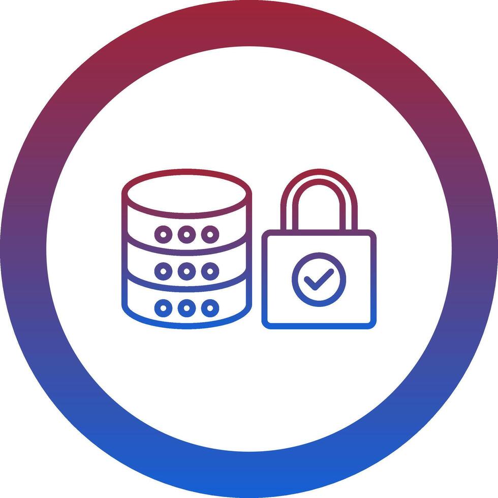 Database Icon Design Symbol vector