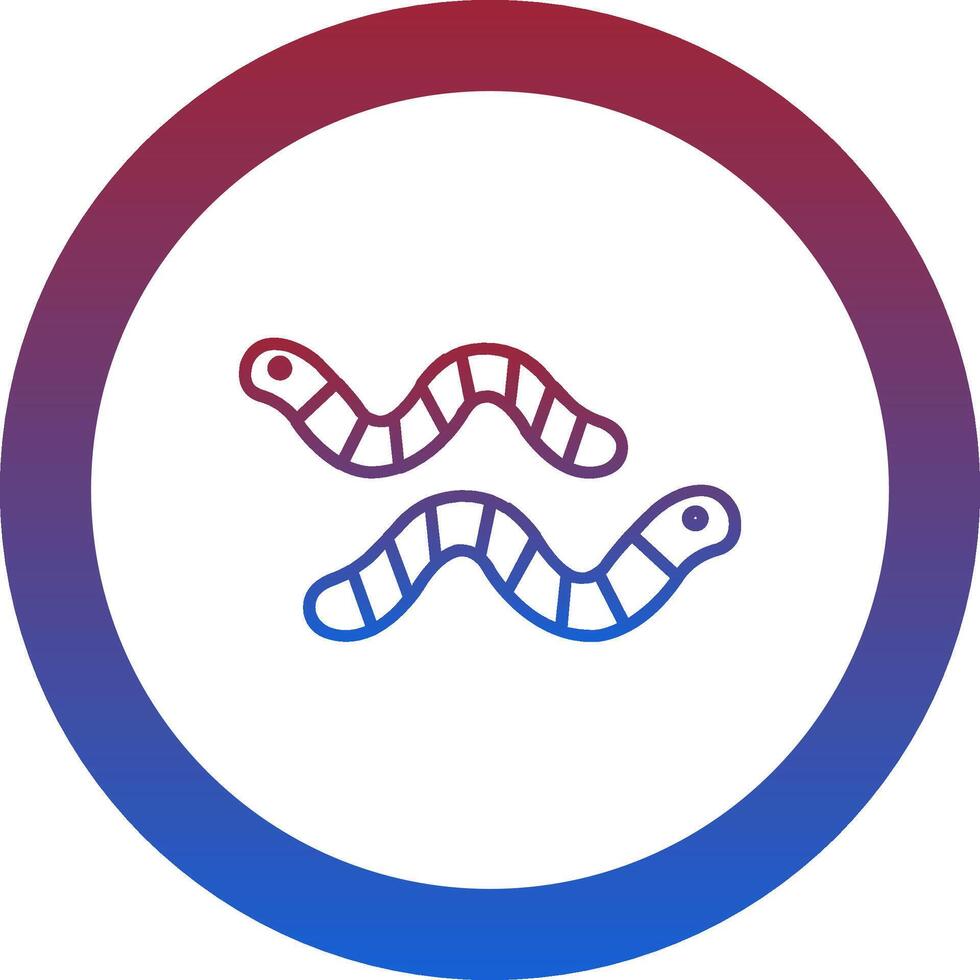 Worm Icon Design Symbol vector
