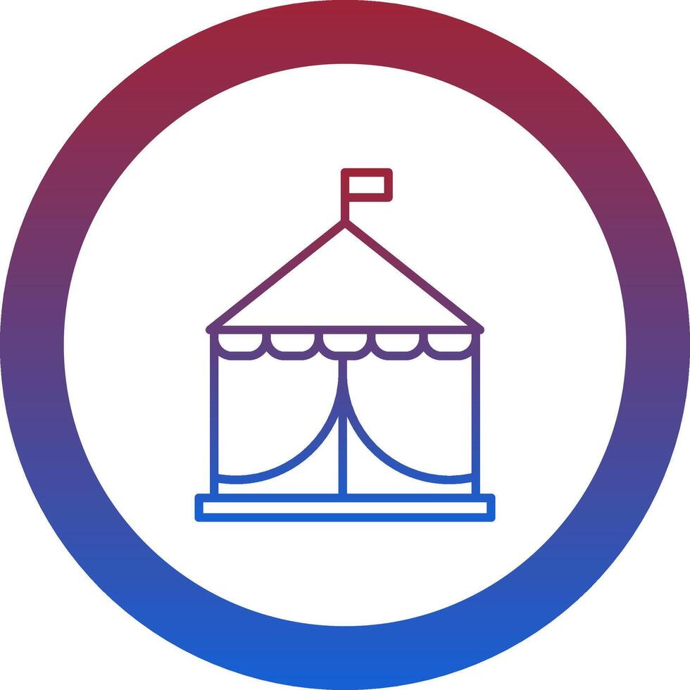 Tent Icon Design Symbol vector
