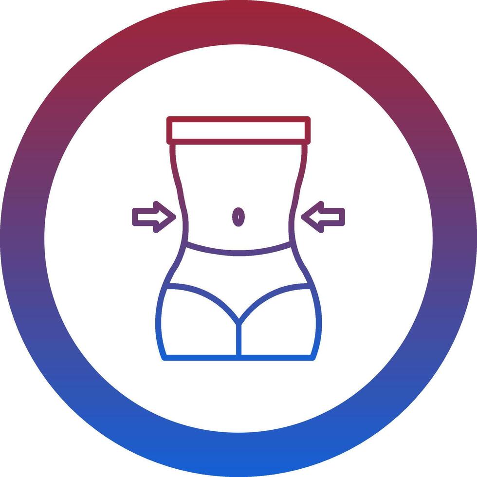 Waist Icon Design Symbol vector