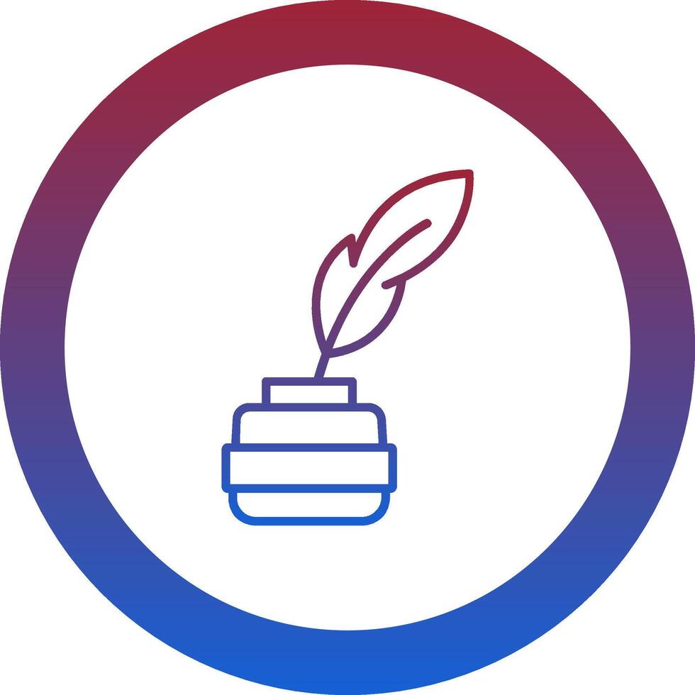 Quill Icon Design Symbol vector