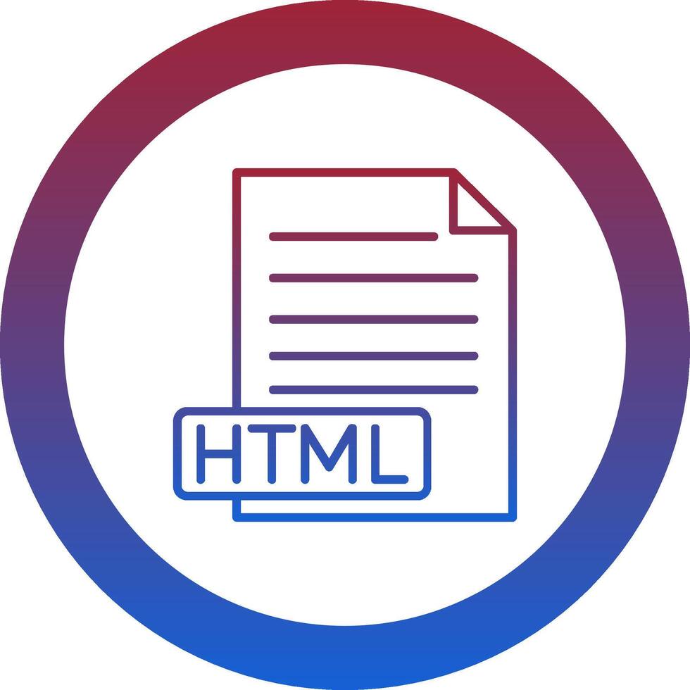 HTML Icon Design Symbol 54598172 Vector Art at Vecteezy