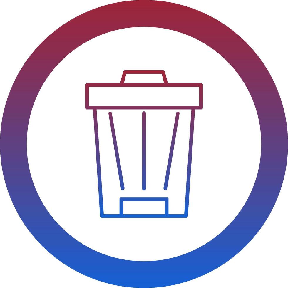 Trash Can Icon Design Symbol vector