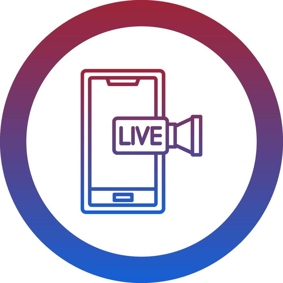 Streaming Icon Design Symbol vector