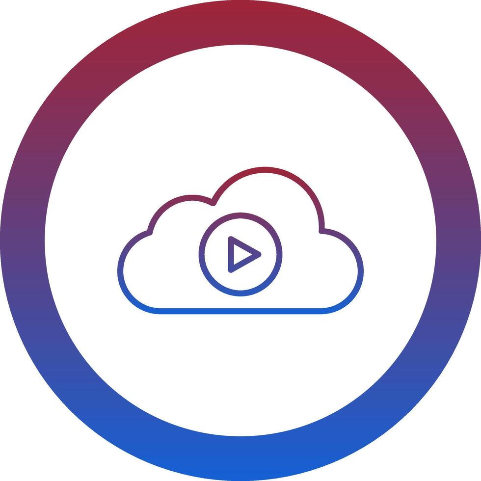 Streaming Icon Design Symbol vector