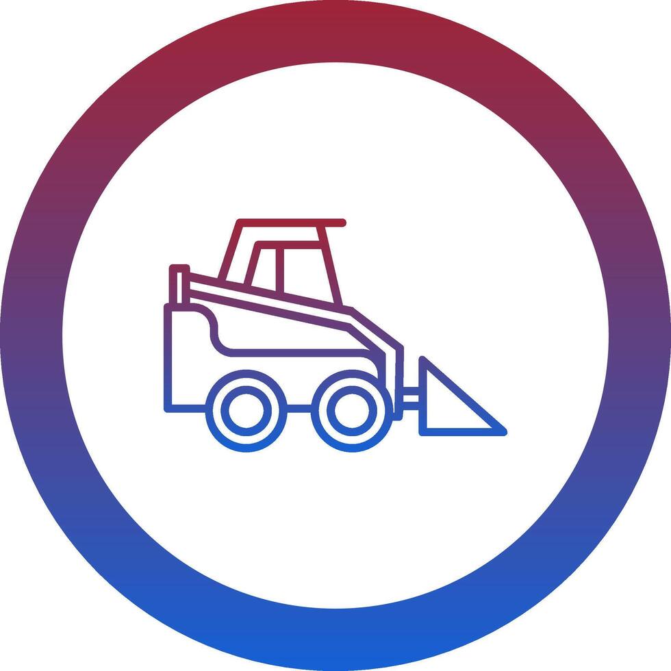 Skid Steer Loader Icon Design Symbol vector