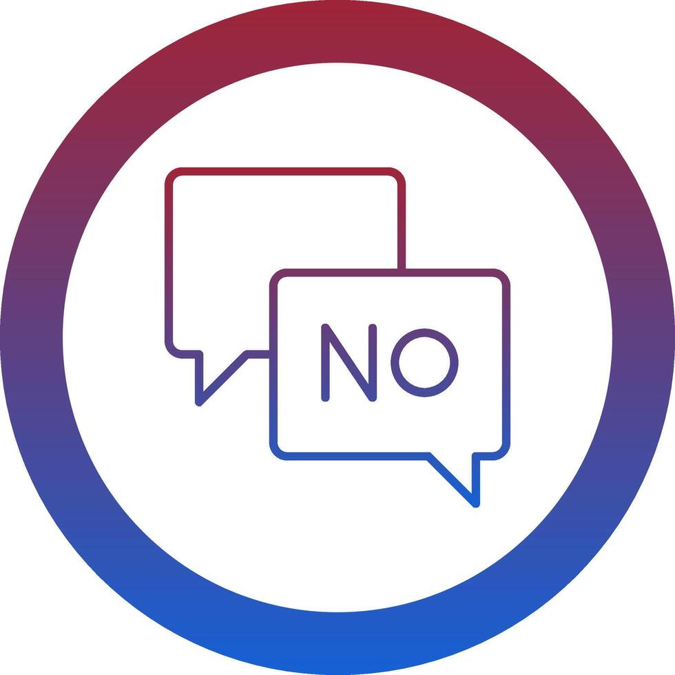 Say No Icon Design Symbol vector