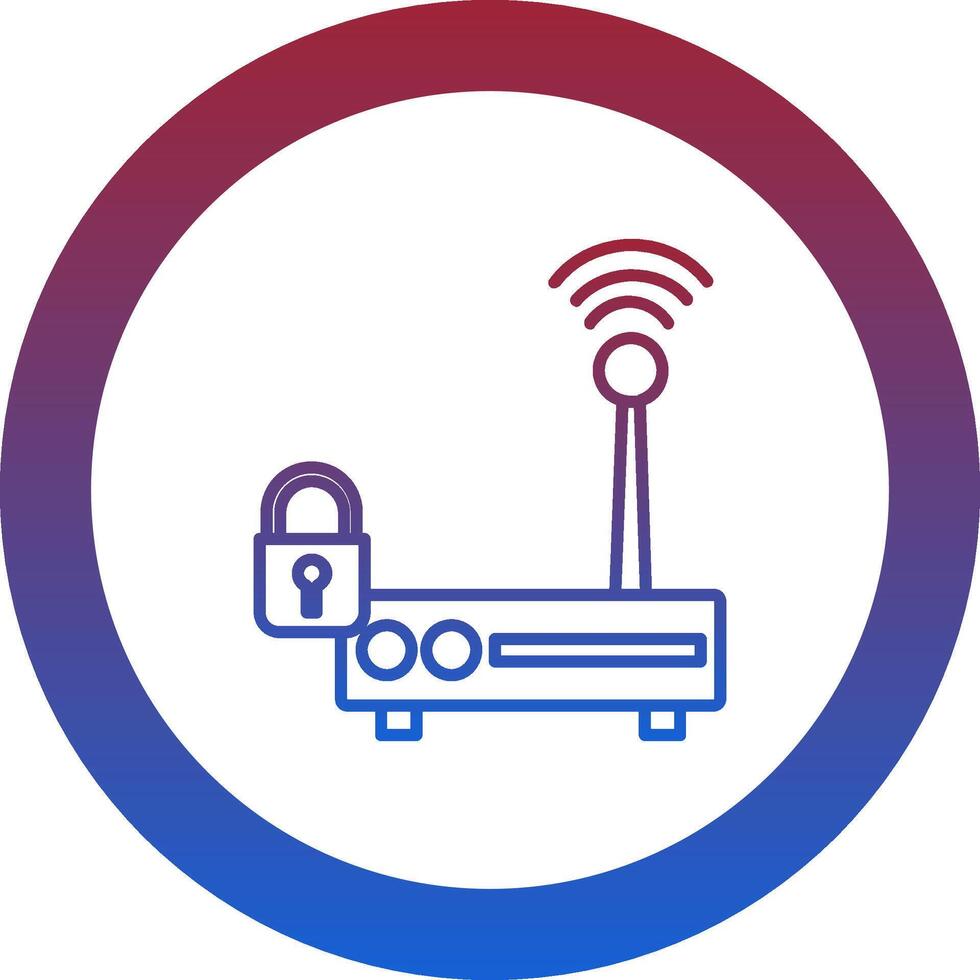 Router Icon Design Symbol vector