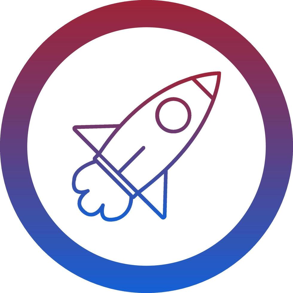Rocket Launch Icon Design Symbol vector