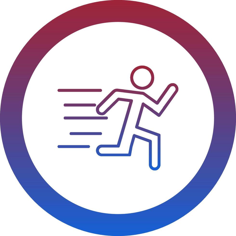 Running Icon Design Symbol vector